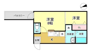 リアコート塚本【3階】の間取り