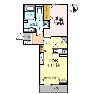 シーダーブラン【1階】の間取り