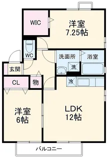 アプリエールガーデン【B201号室】の間取り