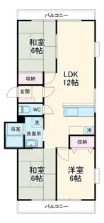 ラフィーヌ・太陽【4階】の間取り