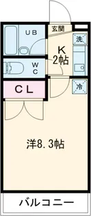 コンドミニアム北野【102号室】の間取り