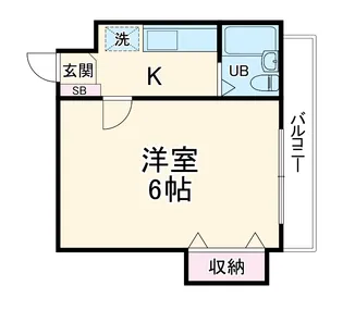 サポーレ北松戸【2階】の間取り