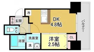 MIELE吹田【9階】の間取り