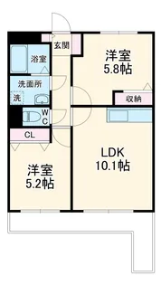 サンプロスミタニ【2階】の間取り