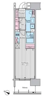 クロスレジデンス東十条【10階】の間取り