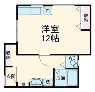 SAP本八幡【102号室】の間取り