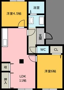ネオハイツ【1階】の間取り