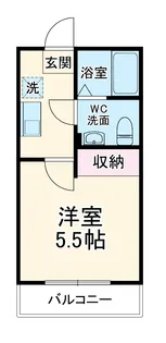 レジデンスウエスト淵野辺【1階】の間取り