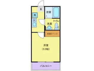 レジデンスウエスト淵野辺【2階】の間取り