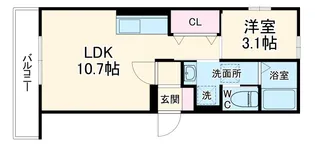 D-Hills元浜【301号室】の間取り