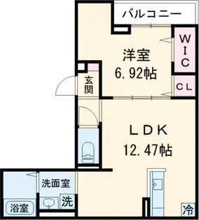 アンジュール栗原【2階】の間取り