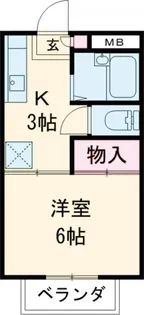 フラッツL【306号室】の間取り