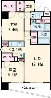 堀之内マンション【604号室】の間取り