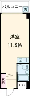 ラ・シャンブル久米【202号室】の間取り