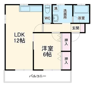 ハーモニアスYOU【202号室】の間取り
