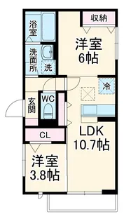 Cordon Azur【3階】の間取り