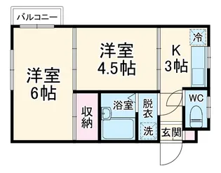 ジュネパレス大和第03【3階】の間取り