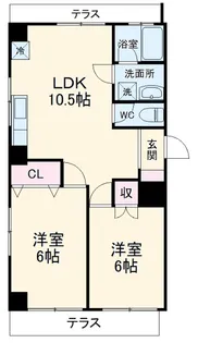 アーバンレジデンス八千代台【1階】の間取り