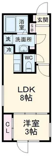 quador神宮西【201号室】の間取り
