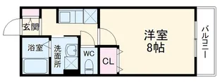 apartamentoアリビオ【2階】の間取り