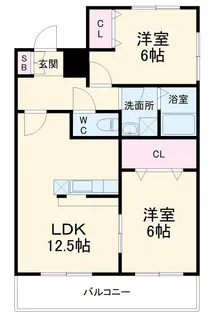 スカイビレッジ【1階】の間取り