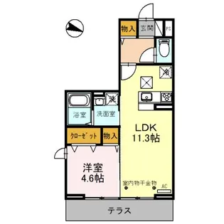 アーサー【1階】の間取り