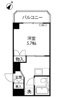 パークハイム立川【201号室】の間取り