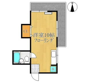 メゾン堀船【2階】の間取り