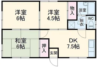 二幸ハイツ【1階】の間取り