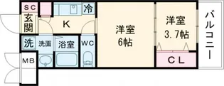 CREST TAPP京都二条【3階】の間取り