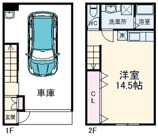 M style【1号室】の間取り
