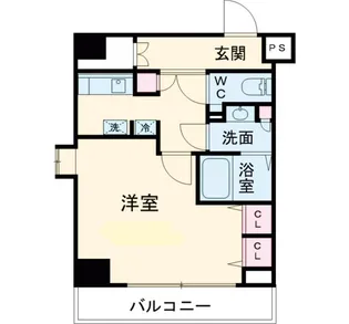 エヌエヌビル【401号室】の間取り