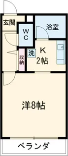 プリモ川曲【204号室】の間取り