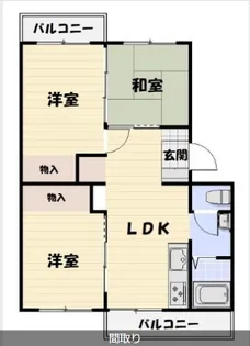 八千代中央レジデンス2号棟【2階】の間取り