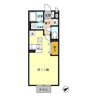 ジェンティーレ【106号室】の間取り