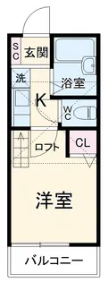 アーヴェル桜木町【106号室】の間取り