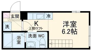 BRICK HOUSE 横浜【101号室】の間取り