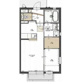 Re.TSURUTA B【101号室】の間取り