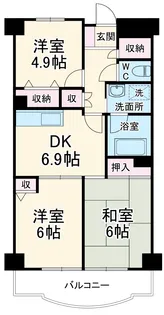 ドミール・エスポワール【3階】の間取り