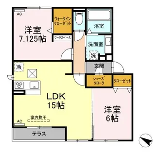 さくらハウス岡崎【1階】の間取り
