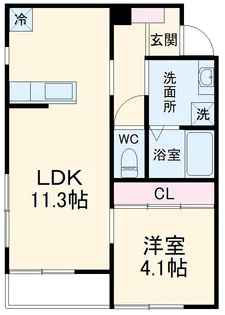 グリーンハイツM【105号室】の間取り