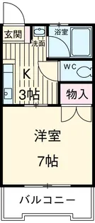 ミワハイム【207号室】の間取り