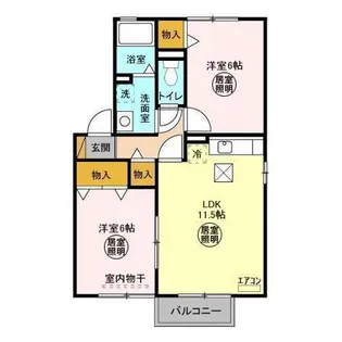 リベールコート【1階】の間取り