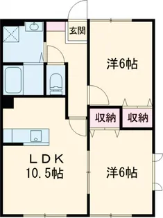 サンガーデン伊奈 C【2階】の間取り