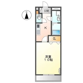ネオコスモ西沢【203号室】の間取り