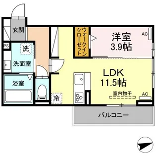 D-square平川本町【3階】の間取り