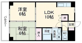 メゾンたつみ【402号室】の間取り