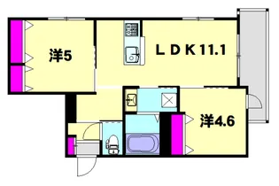 ヴィステリオ【2階】の間取り
