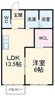 レトア荒子イースト【101号室】の間取り