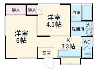 ヴィステリア・コート【201号室】の間取り